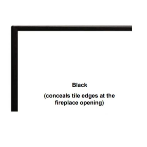 Trim Kit, Beveled, Adjustable, 1-in., Matte Black