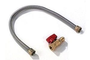 Napoleon 12" Stainless Steel Gas Flex Connector and Shut Off - (Carton of 25)