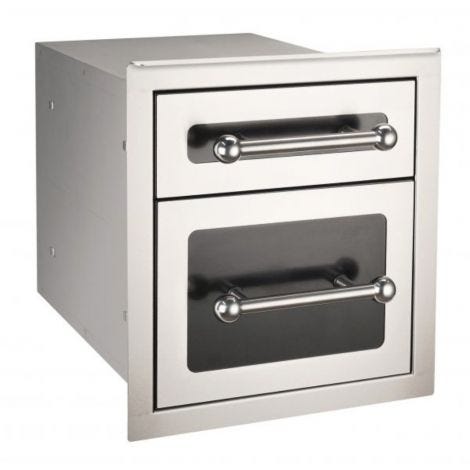 Fire Magic 14" Echelon Black Diamond Double Access Drawer w/ Soft Close