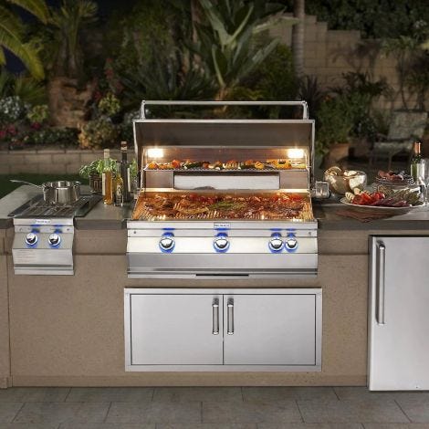 Fire Magic 36" 3-Burner Aurora A790i Built-In Gas Grill w/ Rotisserie & Analog Thermometer