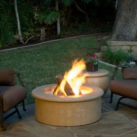 American Fyre Designs El-Dorado 39" Round Gas Fire Pit