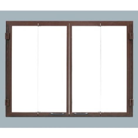 Glass bi-fold door - Black