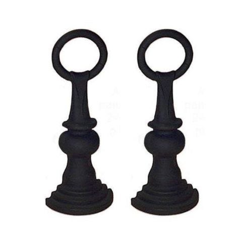 Napoleon Andirons, Painted Black Finish For High Definition 81