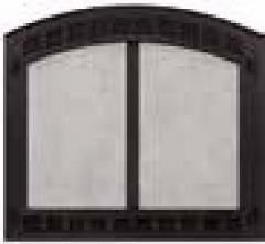 Majestic Contour Cabinet Style Mesh Doors With Frame For Biltmore Wood Fireplace - Black CONTOUR80BK