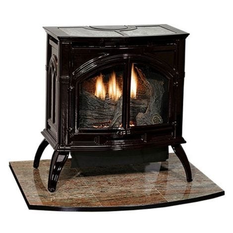 Empire 28" Spirit Medium Vent Free Cast Iron Gas Stove with 25,000 BTU Contour Burner