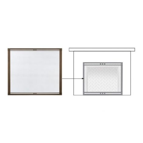 Firescreen Front, 36" - Charcoal
