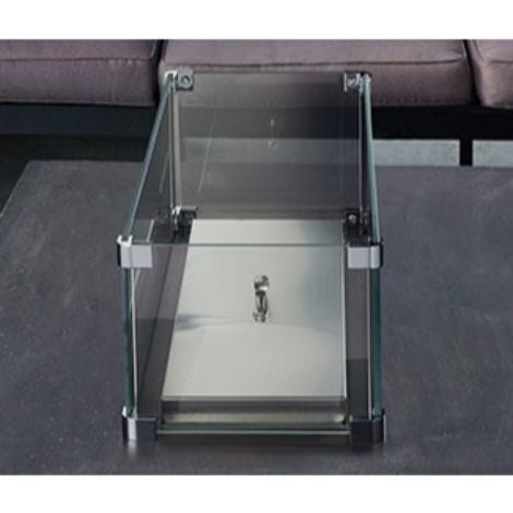 Plaza 28" glass wind shield for extension kit