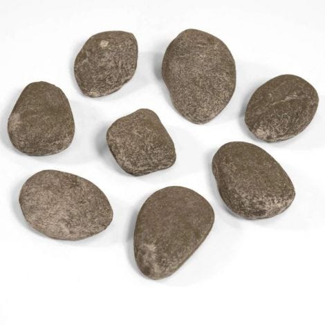 Modern Flames 16-pieces Gray Wash Colorado River Stone Set for Electric Fireplaces