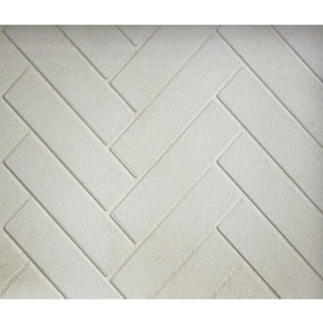 Molded brick panels - herringbone