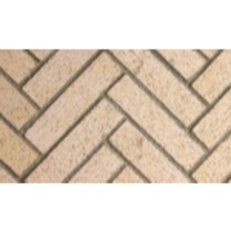 Superior 42" Mosiac Masonry Brick Liners - Ivory Split Herringbone - F0349
