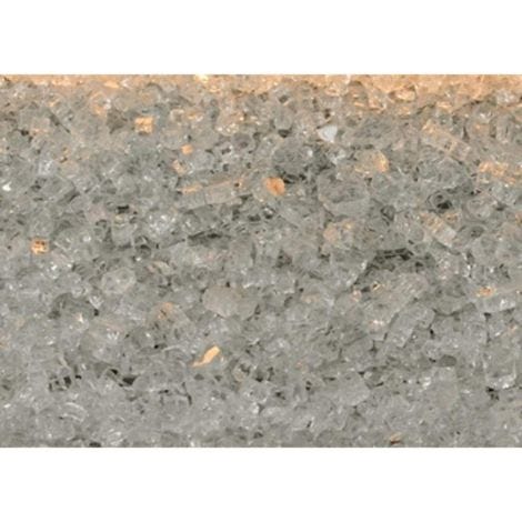 Crushed Glass, Clear Frost, approx. 1 sq. ft.