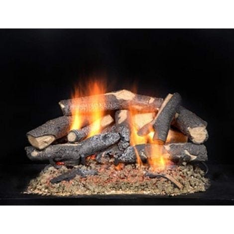 24" Fireside Supreme Oak refractory cement log set (order hearth kit separately)