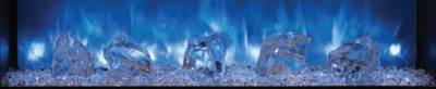 Modern Flames Glacier Diamond Fireplace Media For 80" Landscape Fireplaces