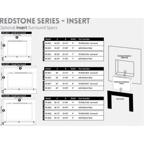 LG 8" TRIM KIT FOR REDSTONE 3021 (COVERS 44"W x 27"H)