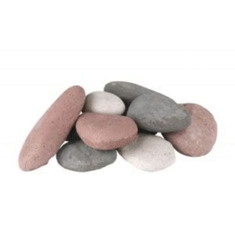 10 ASSORTED RIVER ROCK FYRE STONES