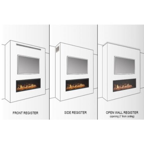 Passive Heat kit for side discharge (includes 2 side registers)