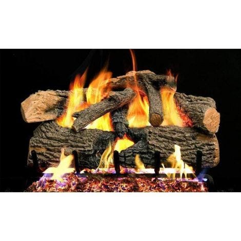 24" CHARRED EVERGREEN LOGS 