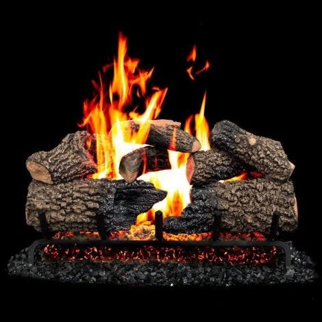 Real Fyre 24" Charred Oak Gas Log Set - Logs Only
