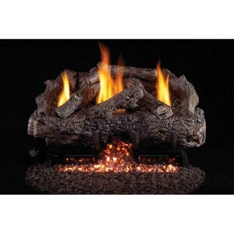 Real Fyre 30" Charred Frontier Oak Gas Log Set