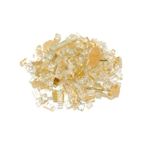 GOLD REFLECTIVE 10LB. PACKAGE OF FYRE GLASS