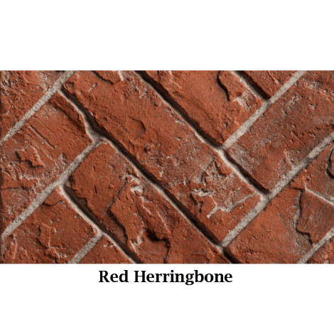 Kingsman Refractory Fiber Brick Liner (4 PCE) - Red Herringbone
