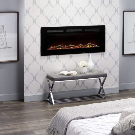 Dimplex Sierra 48" Wall-mounted/Built-In Linear Electric Fireplace