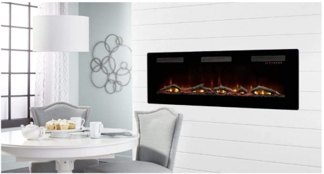 Dimplex Sierra 60" Wall-mounted/Built-In Linear Electric Fireplace 