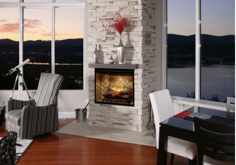 Dimplex Revillusion 30" Built-in Electric Firebox With Glass Pane and Plug Kit