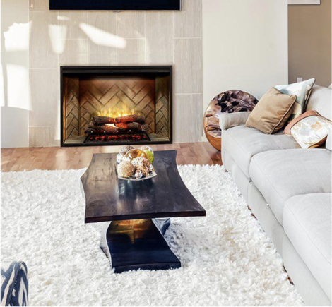 Dimplex Revillusion 42" Built-in Electric Firebox With Glass Pane and Plug Kit