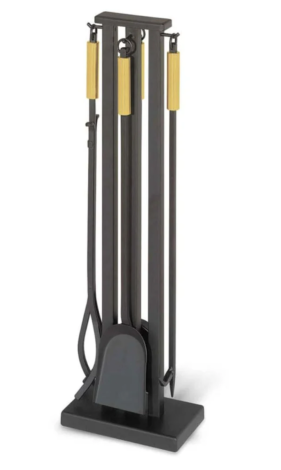 Pilgrim 32" 4-Piece Contemporary Tool Set - Brass