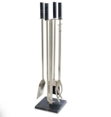 Pilgrim 33" 4-Piece Satin Nickel Marble – Nero Tool Set
