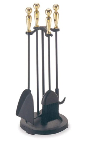 Woodstove Brass Ball Tool Set