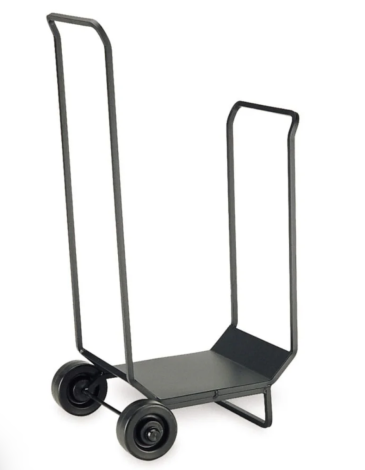 Pilgrim 17" Black Traditional Wood Cart
