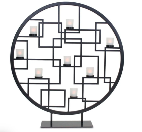 Pilgrim 31" Reflections Tea Light Summer Screen - Black