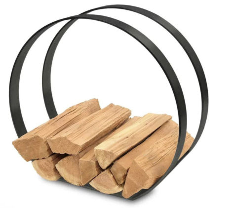 Pilgrim 24" Black Modern Wood Holder