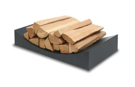 Pilgrim Black Minimalist Wood Holder - 20"W x 4"H x 17"D