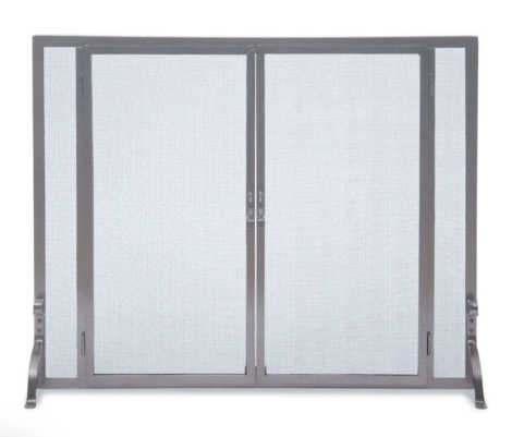 Pilgrim Matte Black FGND Full Height Door Mesh - 39"W x 31"H
