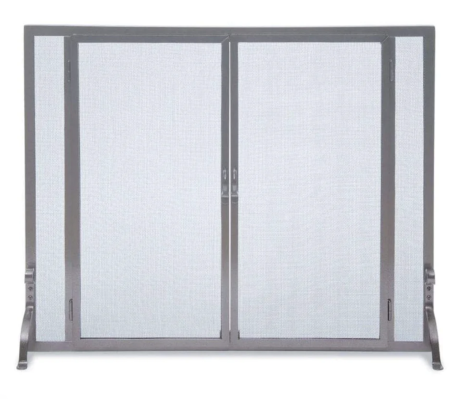 Pilgrim Matte Black FGND Full Height Door Mesh - 44"W x 33"H