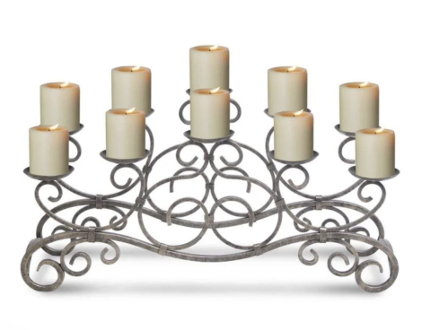 Pilgrim 30" Distressed Bronze Brighton Candelabra