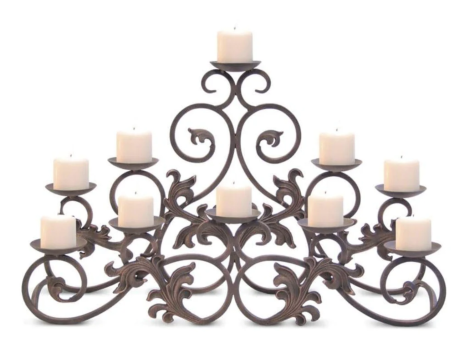 Pilgrim 30" Distressed Bronze Venice Candelabra