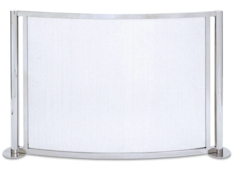 Pilgrim 48" Polished Nickel Panorama Bowed Screen