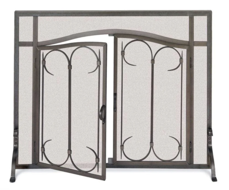 Pilgrim Burnished Black Iron Gate / Arch Top Door 39" x 31"