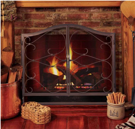 Pilgrim 44" Iron Gate / Arched Top Door - Burnished Bronze
