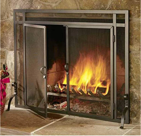 Pilgrim FGND Forged Iron Door - 39" x 31" - Burnished Bronze