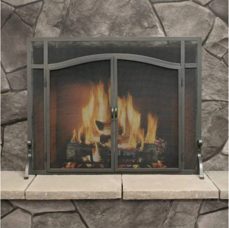 Pilgrim FGNDA Forged Iron Door - 39" x 31" - Matte Black
