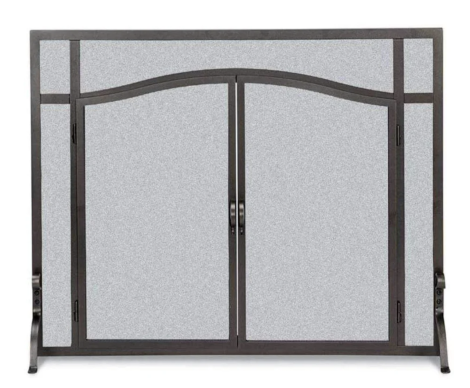 Pilgrim FGNDA Forged Iron Door - 44" x 33" - Matte Black