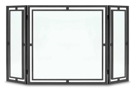 Pilgrim 50" Black Floating Glass Tri Panel