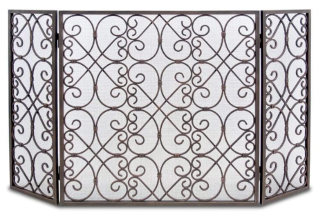 Pilgrim 52" Distressed Bronze Abington Tri Panel