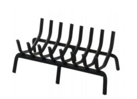 Pilgrim Matte Black Rectangular Grate - 24.5" x 24.5" - 7 Bars