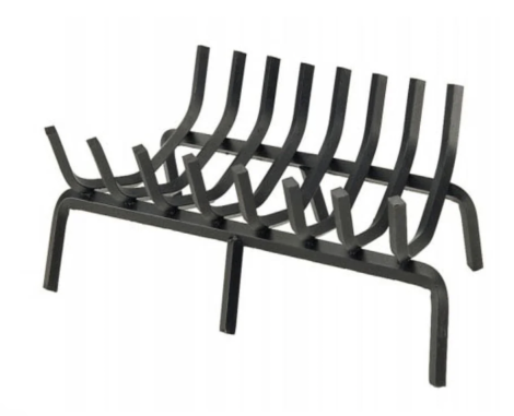 Pilgrim Matte Black Tapered Grate - 24.5" x 20.5" - 7 Bars